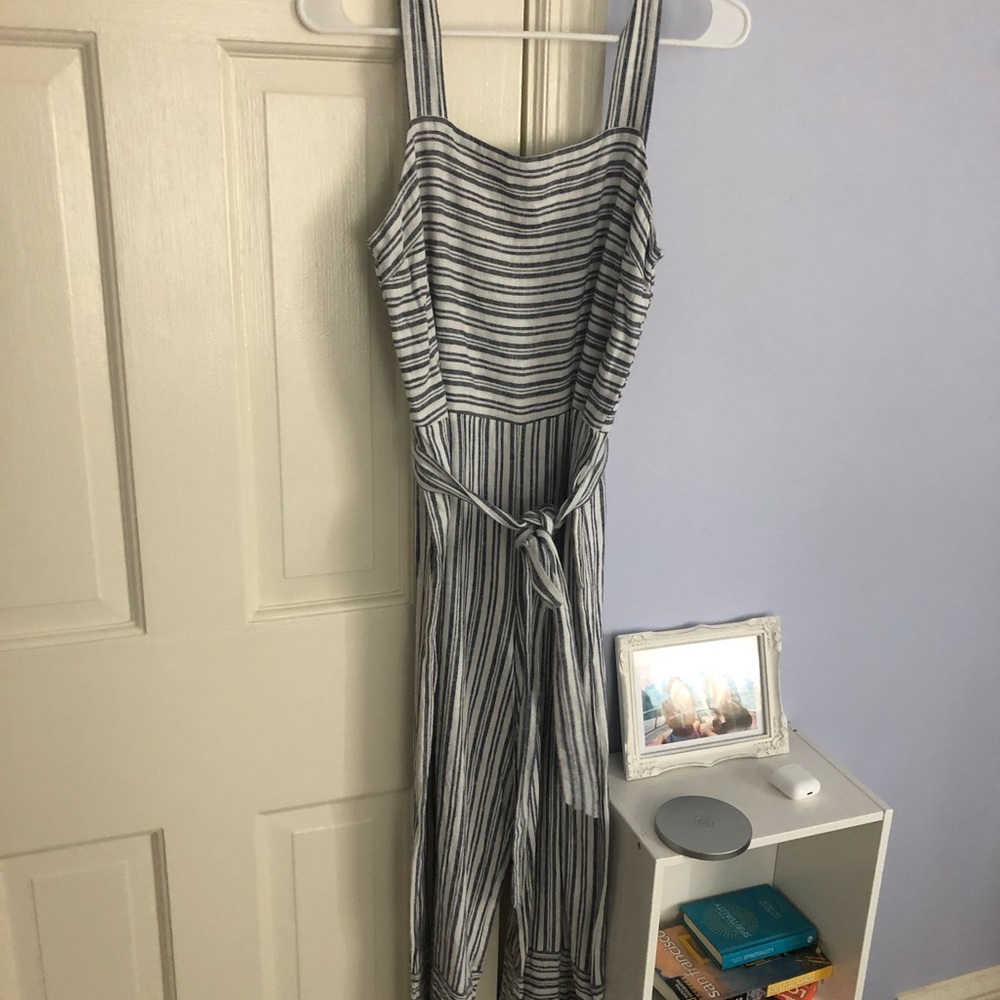Striped summer jumpsuit